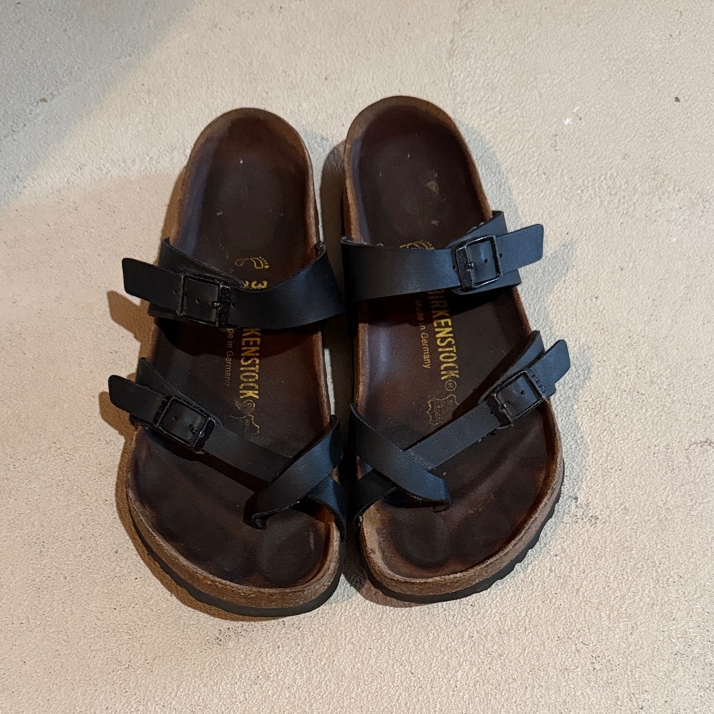Birkenstock Black Mayari Slides